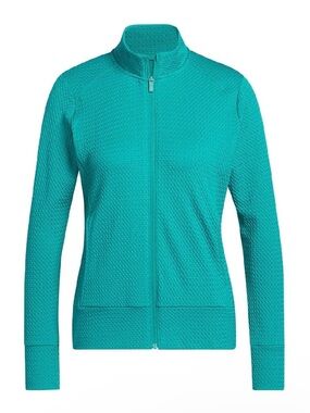 NWT Adidas Women’s Teal Ultimate 365 Textured Golf Full-Zip Jacket L